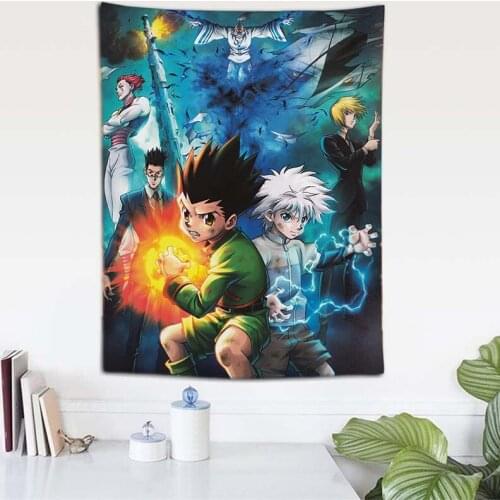Japan Anime HUNTER X HUNTER Tapestry Wall Hanging Cloth Customized Ghost Background Room Decoration Art Painting