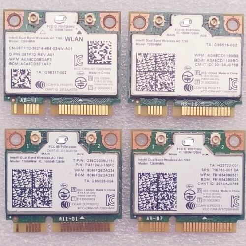 Original Dual Band Wireless-AC 7260 7260HMW 802.11 ac 2x2 WiFi + Bluetooth 4.0 combination WLAN adapter