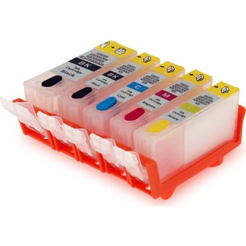 20 21 PGI-220 CLI-221 5colors refillable ink cartridge with ARC chips For CANON PIXMA IP3600/IP4600/IP4700/MP540/MP560 printer