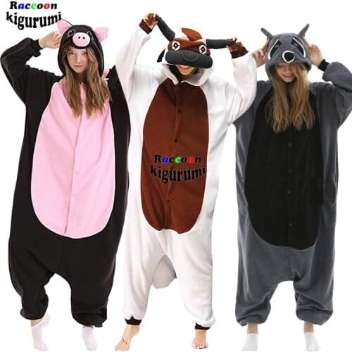 XXL Men Kigurumi Adults Women Pajamas Animal Pyjamas Onesie Cartoon Costume Halloween Cosplay Jumpsuit One-Piece Pijamas Onsie