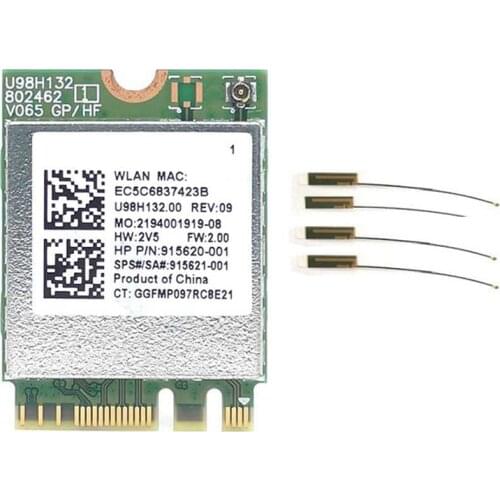 RTL8821CE 802.11AC 1X1 Wi-Fi+BT 4.2 Combo Adapter Card SPS 915621-001 Wireless Netowrk Card for Hp ProBook 450 G5 Series