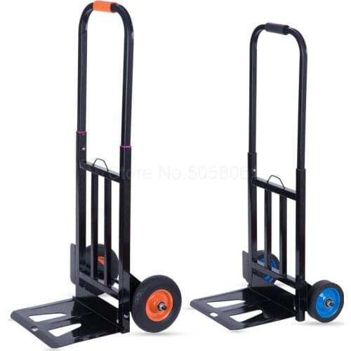 Hand Truck Car Transport Cart Folding Portable Pulling Truck Large Trailer Small Pulling Car Pushing Car Heavy Hand Truck