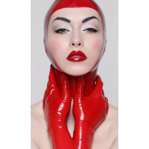 Open Face Sexy Latex Hoods Custom Tailor Hand-Made