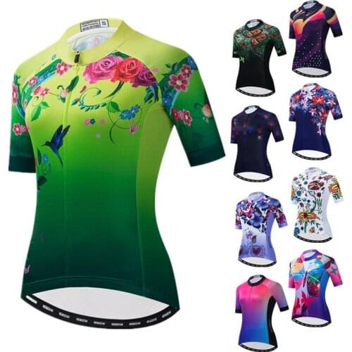 Weimostar Cycling Jersey Women Summer MTB Bike Jersey Tops Maillot Ciclismo Quick Dry Bicycle Shirt Road Cycling Clothing Ropa