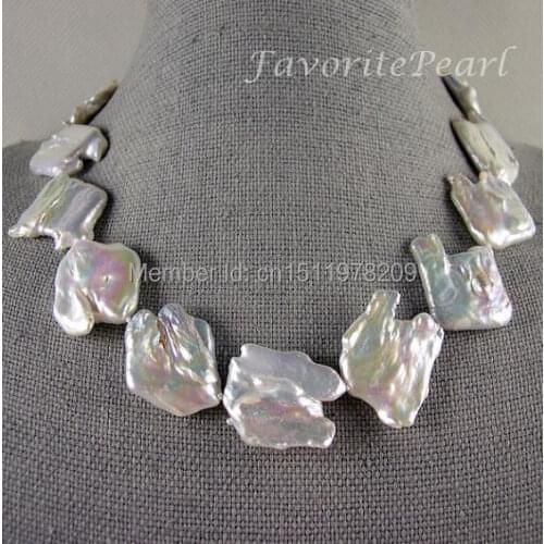 Pearl Necklace , Huge Pearl Jewelry, 18 Inches 25-30mm White Color Reborn Necklace Chirstmas Gift Jewelry - Free Shipping