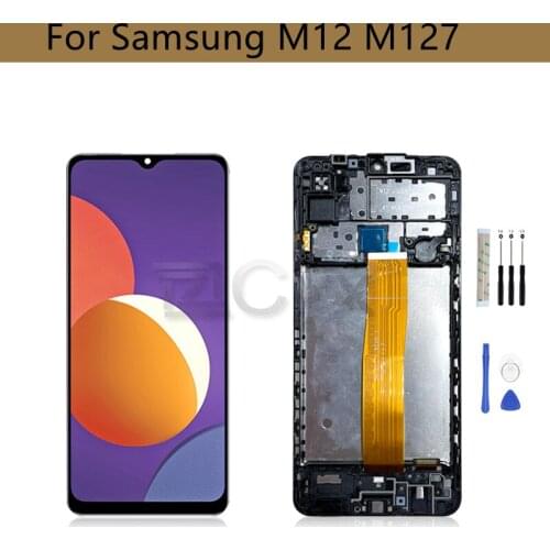 For Samsung Galaxy M127 LCD Display M12 Touch Screen Digitizer Assembly For Samsung M127 Screen replacement Repair parts 6.5"