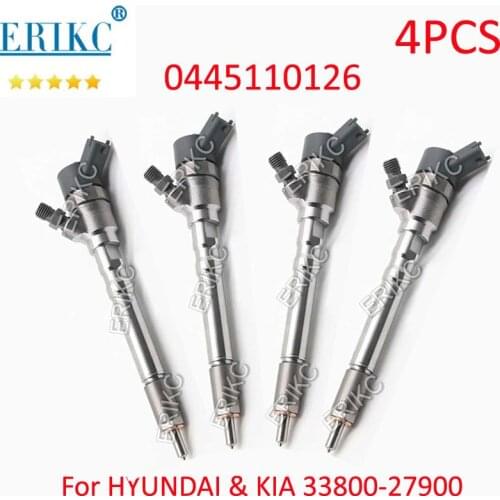 0 445 110 126 Fuel Common Rail Diesel Injector 0445110126 Auto Pump Parts Injector 0445110 126 for BOSCH HYUNDAI KIA 33800-27900