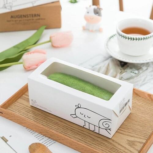 10Pcs Bread Cake Paper Gift Box Transparent Window Candy And Sweets Cupcake Boxes Wedding Favor Navidad Gift Packaging For Home