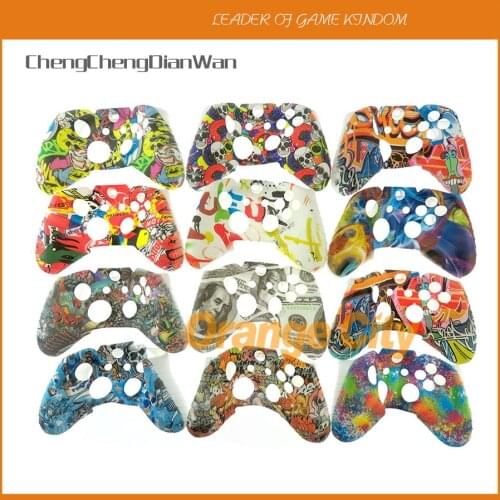 20pcs Silicone Protective Skin Case Water Transfer Printing Protective Skin Camouflage cover case for XBox One X S Controller