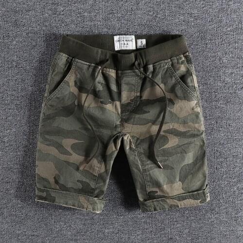 2021 Summer American fashion mens loose and comfortable camouflage shorts street sports wear jogging trouser 61