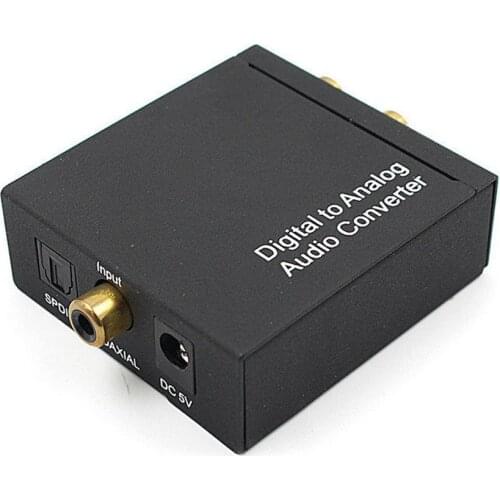 3.5mm Digital Coaxial Toslink Optical to Analog L/R RCA Audio Converter Adapt + Optical Fiber Cable Bluetooth ONLENY Single