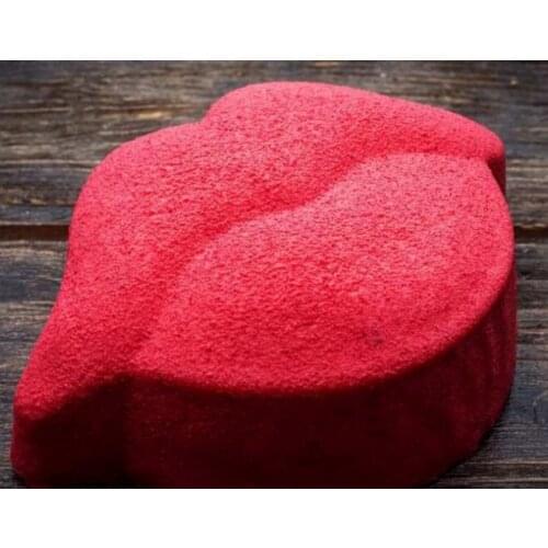 6 hole lip Pudding Jelly mould silicone chocolate mold baking kitchen tool