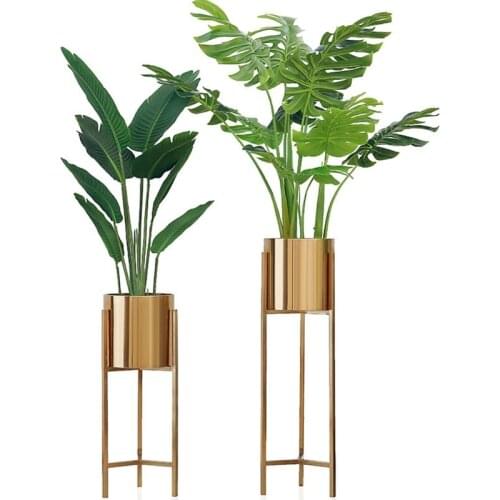 American Light Luxury Living Room Metal Floor Vase Vase TV Cabinet Flower Arrangement Decoration Ideas Home Deco Maison