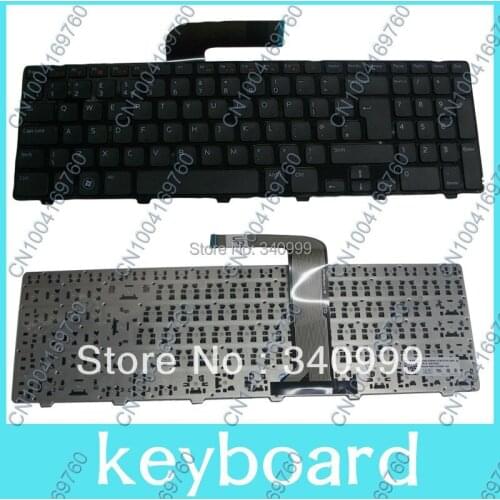 Free shipping original New keyboard for Dell Inspiron 15R N5110 M5110 N 51105 black UK with frame black Laptop keyboard