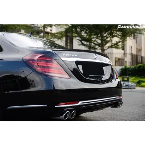 Carbonado BRBS Style Carbon Fiber rear lip For Mercedes W222 Sedan
