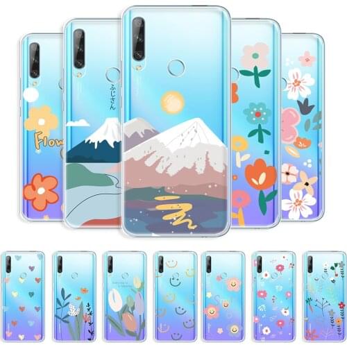 For Huawei P Smart Z Case Transparent Case For Huawei Y9 Prime 2019 Soft TPU Fashion Cover For Honor 9X Russia Clear Phone Shell