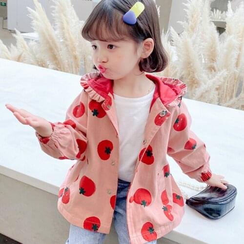Girls Babys Kids Coat Jacket Outwear 2021 Tomato Spring Autumn Overcoat Plus Size Top Cardigan Toddler Childrens Clothing