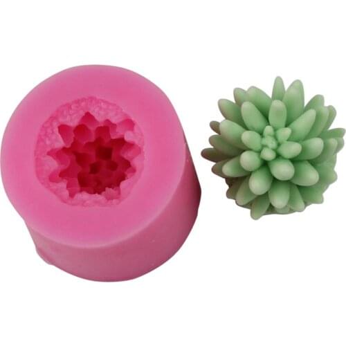 DIY Succulent Silicone Mold Aromatherapy Plaster Pot Soap Mould Handmade for Kitchen Fondant Cake Decoration Clay Craft Tool #BO