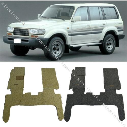 For 1991-1997 Toyota Land Cruiser LC80 4500 Floor Mat Carpet Protection 3Pcs Car modification Auto parts