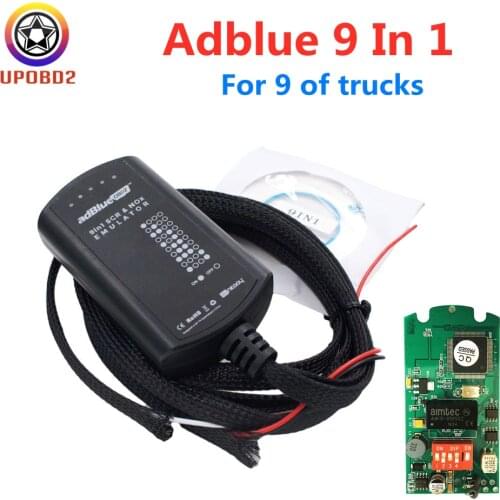 Newest Adblue 9 In 1 Full Chip Upgrade Adblue 8 In 1 For 9 Truks Ad Blue Emulator For Heavy Duty Trucks No Need Any Software