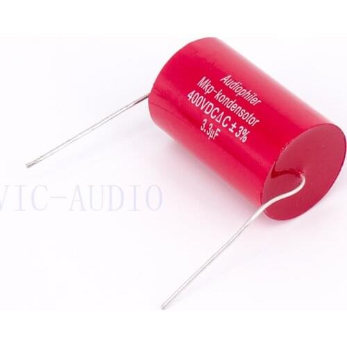 Audiophiler Mkp Capacitor 3.3uf 400V DC 3% HIFI Fever Electrodeless Capacitor Audio Capacitor Coupling Frequency Dividing 3.3uf