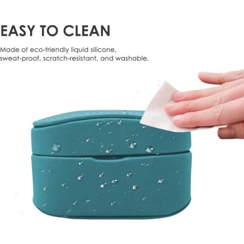 Leather Case Cover For Earphone Leather Case Protective Skin Cover For WF-1000XM4 Blue Tooth-compatible Earphone Cases