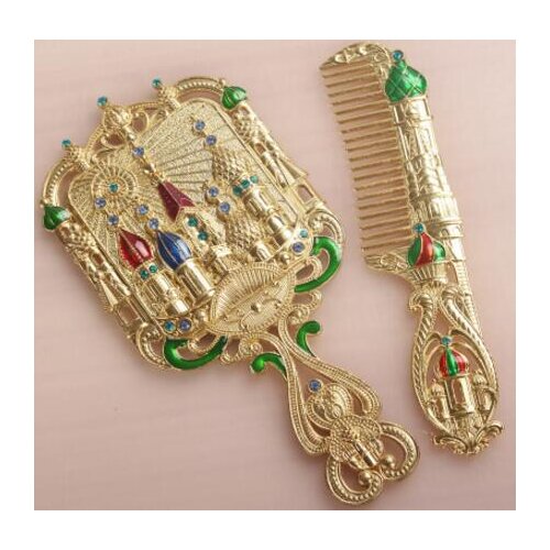 Europen antique metal frame hand mirrors small mirror pocket mirrors decorative mirrors gifts for women J049