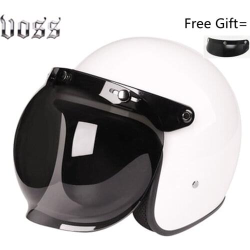High Quality Motorcycle Helmet Cafe Racer Style Open Face Helmet Retro Scooter Jet Motorbike Riding Capacete