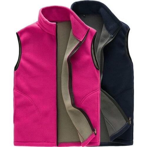 Hewolf Men Polar Fleece Hiking Vest Winter Outdoor Sleeveless Jacket Softshell Heated Ski Sports Vests Waistcoats