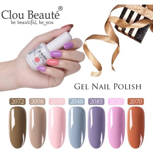 Clou Beaute 15ml Gel Polish Set All For Manicure Semi Permanent Vernis UV LED Gel Varnish Soak Off Gel Lacquer Nail Paint Gellak