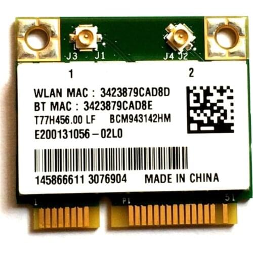 SSEA Wholesale New for Broadcom BCM943142HM BCM43142 Wireless WiFi 300Mbps Bluetooth 4.0 half Mini PCI-E Card