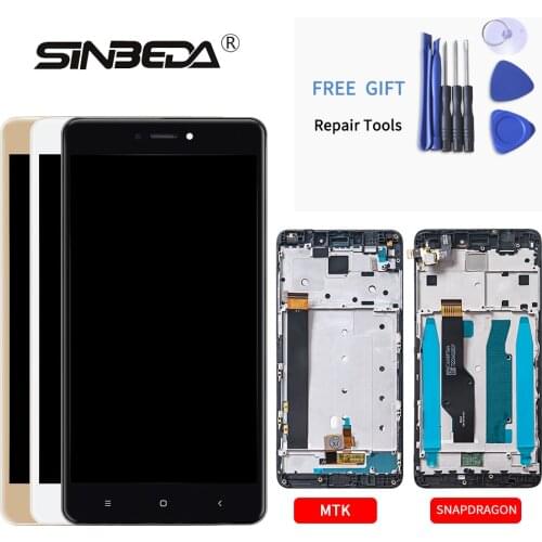 Original LCD For Xiaomi Redmi Note 4 LCD Touch Screen Digitizer Assembly Frame For Redmi Note 4X Display LCD 5.5 inch Screen