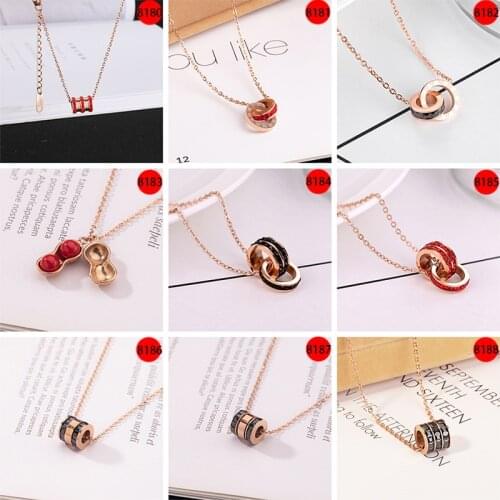Stainless steel necklace/Titanium steel necklace ladies necklace ladies pendant clavicle chain does not fade