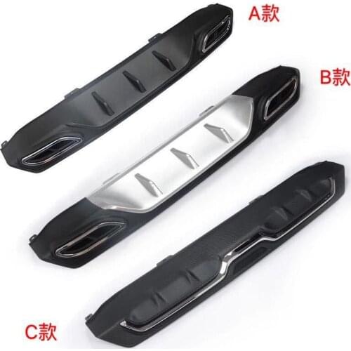 Fit For Honda Civic 2016 2017 Rear Bumper Diffuser Bumpers Lip Protector Guard skid plate Not suitable for hatchback
