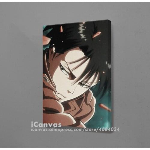 Levi Ackerman Attack on Titan Anime Canvas Decoration Prints Home Decor Canvas Dorm Living Room Bedroom Painting Wall Art Poster