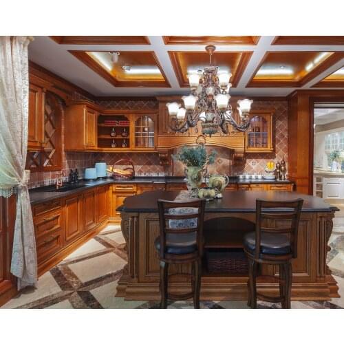 Luxury American Style Solid Wood Kitchen Cabinet