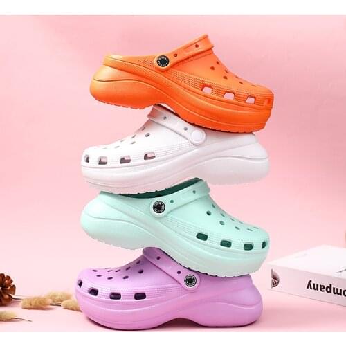 Hot Platform Sandals Women Clogs Orange Wedge Sandals Women High Heels Outdoor Beach Garden Casual Sandals Women женская обувь