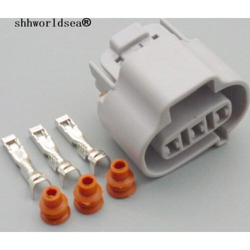 Shhworldsea 5/10/30/50 3 Pin 2.2mm auto female Vehicle Speed Sensor Automobile Connector Sealed 6189-0027 car waterproof plug