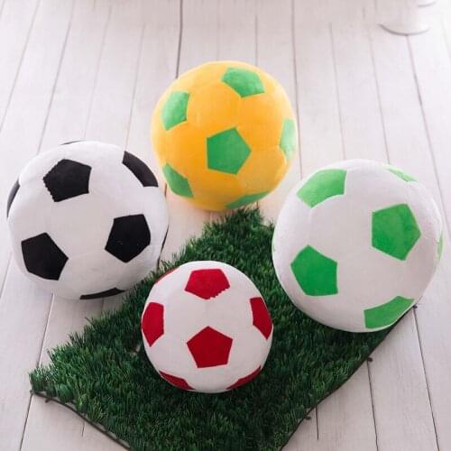 Cute 20/30cm plush Simulation 3D football lifelike cool sofa home decoration stuffed soft Favorite Pillow good quality gift kid