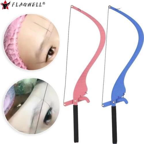 Tattoo Eyebrow Bow Arrow Thrush Artifact with 10 Strip Line Eyebrows Design Measuring Rulers Template Permanent Makeups Tools