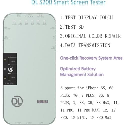 LCD Screen Tester For iPhone 12 11Pro MAX XS XR 8 7 6S DL S200 Programmer Ambient Light Sensor Original Color True Tone 3D Touch