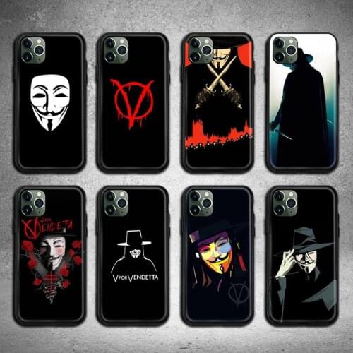 V for Vendetta Phone Case for iphone 12 pro max 11 pro XS MAX 8 7 6 6S Plus X 5S SE 2020 XR case