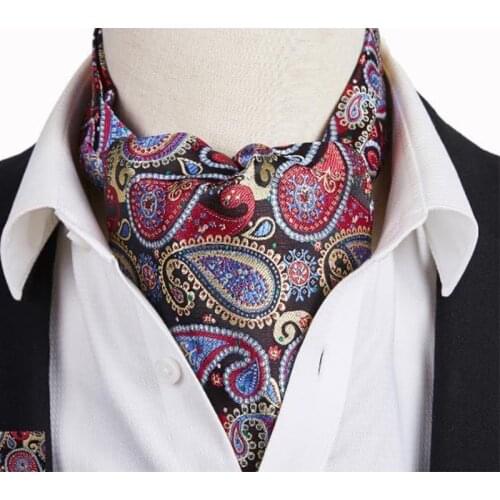 Spring Latest British Men suit silk scarf men neckerchief Fashion retro Printed Business neutral scarves Prom party suit scarf