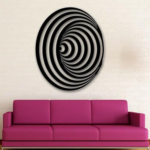 Vinyl Decal Modern Decor Abstract Style Symbol Illusion Wall Stickers House Decor Living Room Removable Creative Murals P423