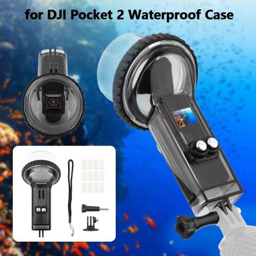 For DJI Pocket 2 Waterproof Case Housing Case Protective Shell Surfing Diving High light transmission Gimbal Camera Accessories