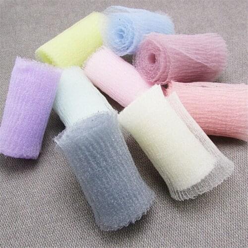 AIJJU 5M*6cm Korean Pleated Yarn Popular Hair Accessories Diy Handmade Homemade Bow Accessories Children Hairpin Pleated yarn