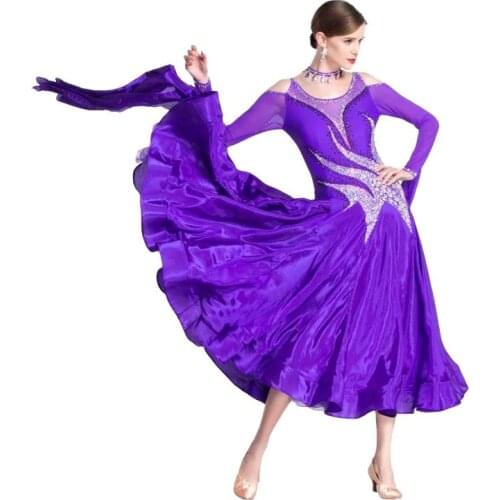 B-18430 Elegent Custom Size Women Girls Ballroom Dance Wear Ballroom Dancing Competition Ladies dress