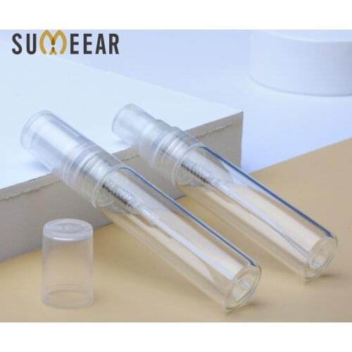 100 Pieces/Lot 5ML Transparent Glass Perfume Bottle Mini Portable Perfume Essential Empty Containers Atomizer For Travel