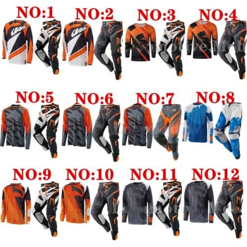 2020 MX Motocross dişli seti MTB BMX kir dağ bisikleti forması ve pantolon yarış motosiklet bisiklet Jersey seti