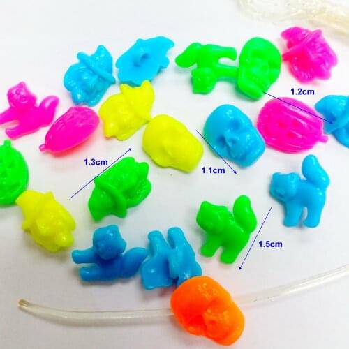 30 pcs helloween figure face Beads color Charms Loose Birthday Party Favor Girl Home Craft Vintage Necklace